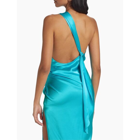 Amanda Uprichard Jaida Silk One-Shoulder Dress Size XS $339 - Picture 5 of 13